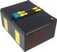 CSB Batterie adaptée pour APC batterie de remplacement n° 6 APC-RBC6, CSB SCD6 batterie de remplacement pré-assemblée avec câble et connecteur
