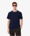 Lacoste Ribbed Crew Neck Short Sleeve Tee - Navy T-Shirts