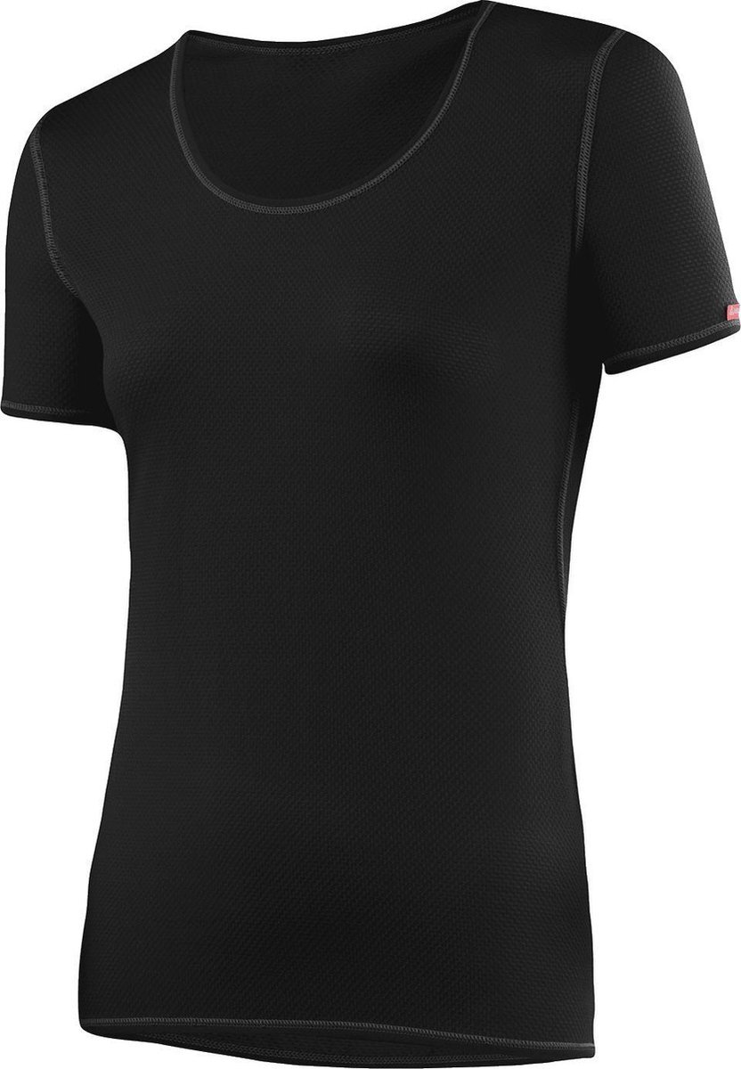 Löffler Sportshirt S/s Transtex Dames Polypropyleen Zwart Mt 44