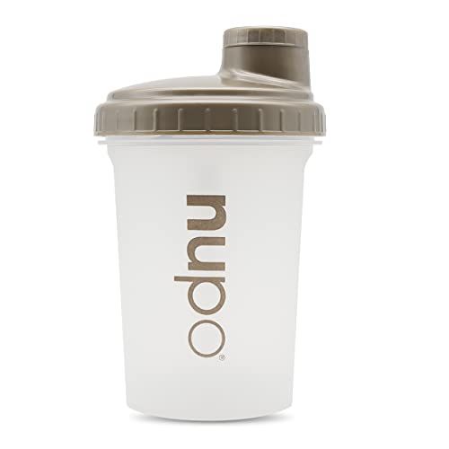 NUPO Fitness Shaker Protein Shake 500ml Transparent with Mixing Ball BPA Free