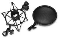 Adam Hall DSM 400 shockmount and pop filter set
