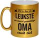 Bellatio Decorations Shoppartners Bv Dit is hoe de leukste en meest geweldige oma eruitziet - cadeau koffiemok / theebeker - goud - 330 ml