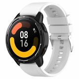 By Qubix - Siliconen sportband - Wit - geschikt voor Huawei Watch GT 6 / GT 7 / GT 6 pro / GT 7 pro - 46mm