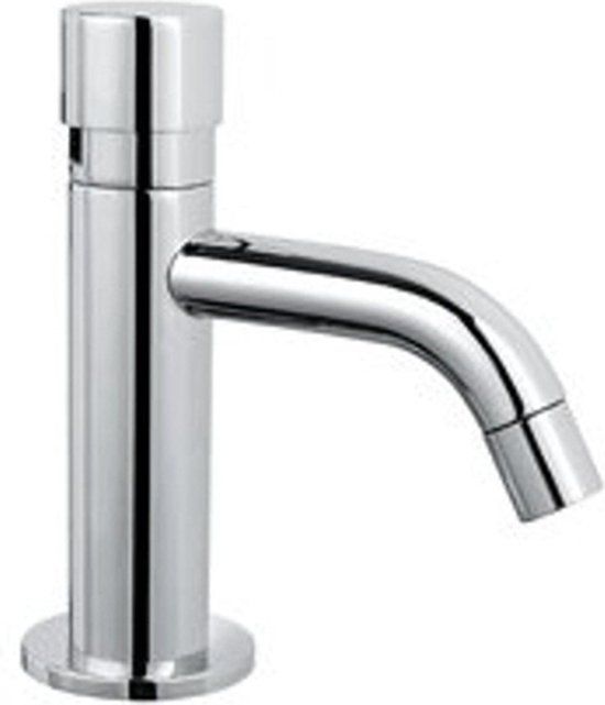 Plieger Napoli Toiletkraan - Zelfsluitend - Geborsteld Chroom