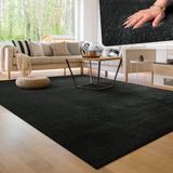 Paco Home Moderne woonkamer tapijt kortpolig wasbaar zacht uni effect bont antislip 60x100 cm