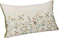LOBERON Kussenhoes Yseline crème/bont gekleurd 50x30 cm Linnen