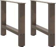 vidaXL Salontafelpoten 2 stuks 60x(42-43) cm staal naturel