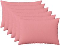 vidaXL - Kussensloop - 6 stuks - HEERLEN - Roze - 50 x 80 cm - Katoensatijn