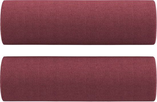 vidaXL Sierkussens - 2 stuks - 15x50 cm - Stof - Wijnrood