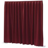 Wentex P&D Curtain Dimout 300x400 Pipe & Drape geplooid gordijn rouge