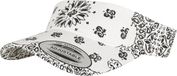 Urban Classics Bandana Print Visor/zonneklep Wit/Zwart