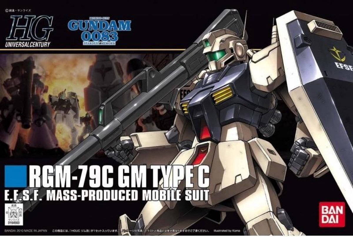 Namco Bandai GUNDAM - HGUC RGM-79C GM Type C 1/144 - Model Kit