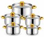 Set de 10 pièces avec casseroles et couvercles