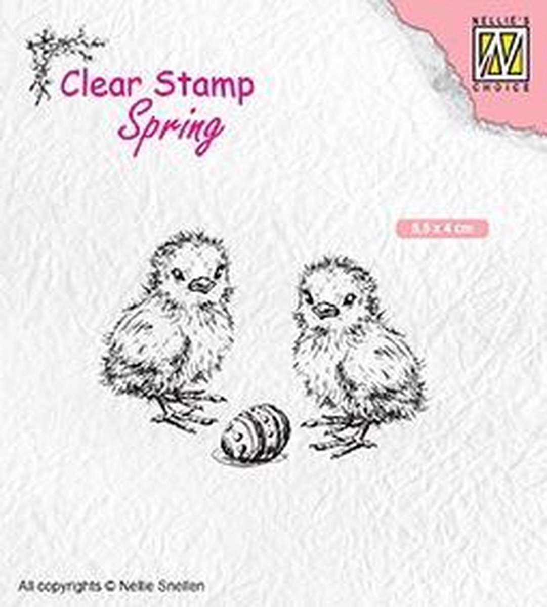 Nellie`s Choice SPCS008 Clear Stamps Spring "Chickern and Easter egg"