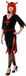 Folat Jurk Zwart Rood Halloween - Carnavalskleding - Volwassenen - S/M