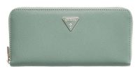 GUESS portemonnee Serenova SLG Large Zip Around Wallet Light Sage mintgroen