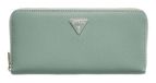 GUESS portemonnee Serenova SLG Large Zip Around Wallet Light Sage mintgroen