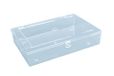 hünersdorff Assortimentsdoos: stabiele sorteerbox (PS-Classic-Flex, hoog) zonder vakverdeling, glashelder, sorteerbak-afmetingen: T225 x B335 x H73 mm, Made in Germany