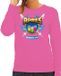 Bellatio Decorations Apres ski sweater/trui dames - apres ski drinking team - roze - wintersport XXL