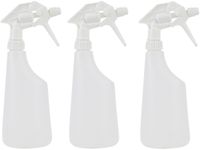 Merkloos / Sans marque Plantenspuit - 3x - 0,6 liter - waterspuit - transparant - verstelbare nevel - kunststof