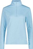 CMP Dames coltrui van jersey met korte rits en lange mouw - Sky light mel. - XS