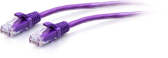 C2G 1.5m Cat6a Snagless UTP Slim Ethernet Patchkabel - Paars