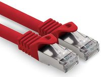Freiwerk 15m - rood - 1 stuk CAT.7 netwerkkabel LAN Ethernet patchkabel S-FTP LSZH PIMF 10GB s RJ45-stekker Cat6a