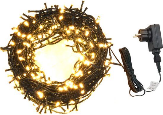 vidaXL Lichtsnoer 2000 LED IP44 200m Warmwit