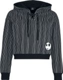 The Nightmare Before Christmas Pinstripe Jack Dames Trui met capuchon - zwart - L