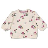 Feetje sweater Afternoon Tea ecru/roze