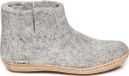 Glerups Laars met leren zool-Grijs-38