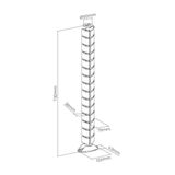InLine 59997B kabelbeheersysteem Bureau Kabelkanaal Zilver 1 stuk(s)