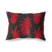 BonaMaison Rood-Zwart Decoratieve Kussensloop, Kussenhoezen Bank, Decoratieve Kussenhoesjes, Kussensloop; Sofa, Slaapkamer, Kantoor, Auto 45x60 Cm - Ontworpen en vervaardigd in Turkije
