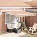 Maison Exclusive - Parasol électrique avec éclairage LED et capteur, 3,5 x 2,5 mètres