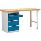 Manuflex TP5087.0002 Système d'établi (l x H x P) 1500 x 800 x 700 mm Gris-blanc (RAL 7035)