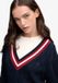 Superdry Classic Cable Knit Cricket Trui Relaxed Pasvorm Dames Eclipse Navy Katoen Maat 12