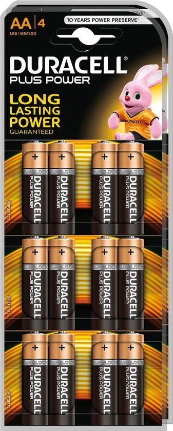 Duracell Plus Power AA Alkaline Batterijen - 24 stuks