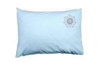 Bona Basics, Decoratieve kussenhoes, Huisdecoratie, voor bank, cafetaria, Afmeting: 50x35 cm, Kleur: Lichtblauw