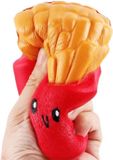 Merkloos Squeezy Frietje Patat stressbal - 8 cm - Slow Rising - Fidget - Knijpbal - Anti Stress - Kinderen