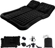 Sans marque Matelas gonflable de voiture - Matelas automatique - Matelas gonflable - Deux personnes - avec pompe électrique - 178 x 126 x 13cm - Gris