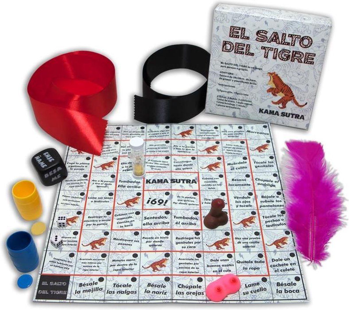 DIVERTY SEX Erotic Board Game The Jump of the Tiger - Groen - 8412345045769