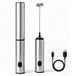 Mousseur de lait - Rechargeable via USB-C - 14 000 tr/min - Fouet en acier inoxydable - Pour café, latte et cappuccino