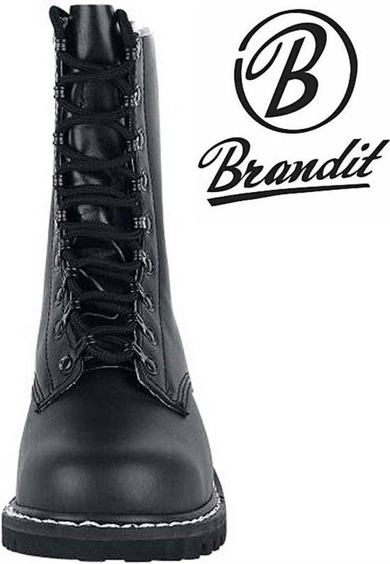 Brandit Combat Para Boots Legerkisten Zwart Leer Unisex
