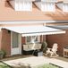 Maison Exclusive - Store banne électrique, 4,5 x 3,5 mètre, blanc, 100% polyester