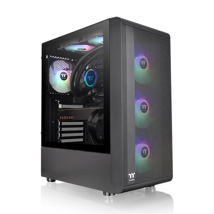 Thermaltake S200 TG ARGB Midi Tower - Zwart