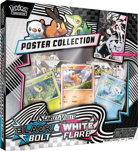 - Pokemon Pokémon Scarlet & Violet - SV10.5 Black Bolt & White Flare Poster Collection