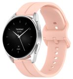 Wigento Xiaomi Hoogwaardige siliconen band in roze kleur, vervangende band voor de Xiaomi Watch 2 Pro