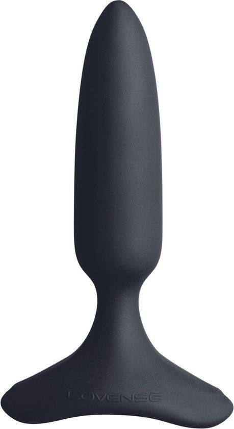 Lovense Hush 2 Buttplug - Zwart - Siliconen - 2.5 cm