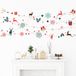 Ambiance Sticker Kerstslinger ontwerp sticker - Kerst zelfklevende stickers - Feestelijke decoratie - 40x95cm
