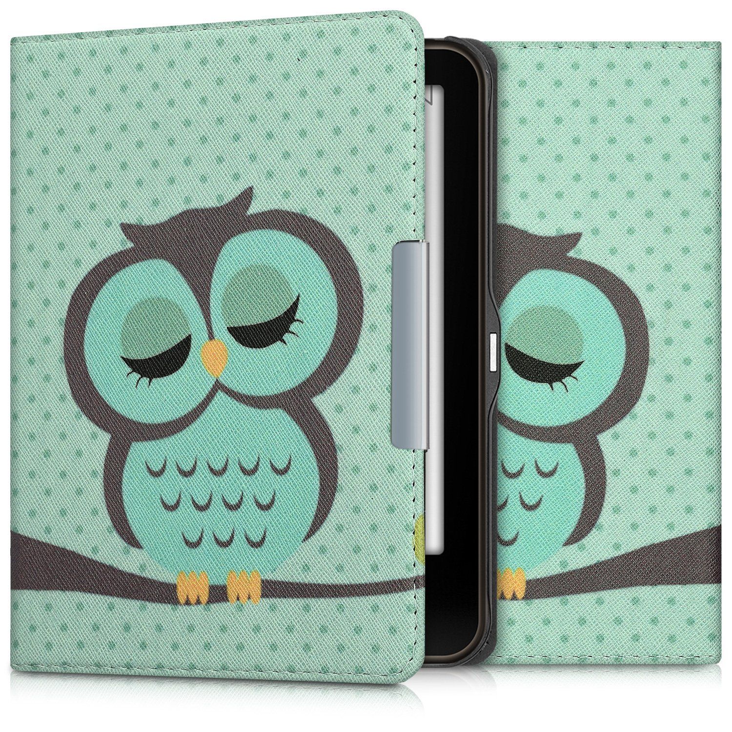 kwmobile Case for Kobo Vision 1 / 2 / 3 / 4 HD - Blue Brown Green - Leather